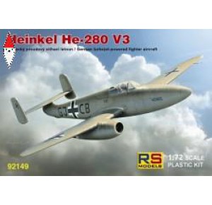 , , , RS MODELS 1/72 HEINKEL HE-280 WITH HES ENGINE (3 DECAL V. FOR LUFTWAFFE)