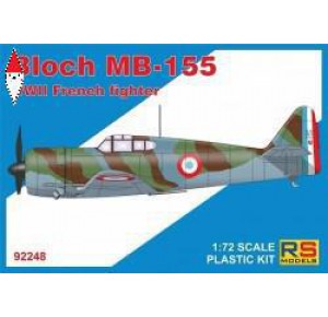 , , , RS MODELS 1/72 BLOCH MB-155 (5 DECAL V. FOR FRANCE. LUFTWAFFE)