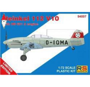 , , , RS MODELS 1/72 HEINKEL 112 V10 (3 DECAL V. FOR GERMANY, LUFTWAFFE)