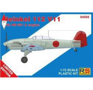 , , , RS MODELS 1/72 HEINKEL 112 V11 (3 DECAL V. FOR GERMANY, JAPAN, LUFTWAFFE)