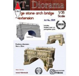 , , , RT-DIORAMA 1/35 LARGE STONE ARCH BRIDGE - EXTENSION (STANDARD)