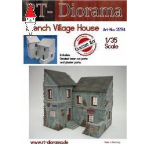 , , , RT-DIORAMA 1/35 FRENCH VILLAGE HOUSE (STANDARD)