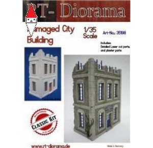 , , , RT-DIORAMA 1/35 DAMAGED CITY BUILDING (STANDARD)
