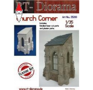 , , , RT-DIORAMA 1/35 CHURCH CORNER (STANDARD)
