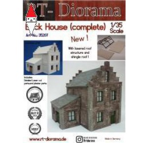 , , , RT-DIORAMA 1/35 BRICK HOUSE (MODULAR SYSTEM) (STANDARD)