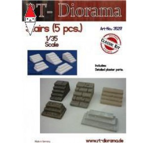 , , , RT-DIORAMA 1/35 STAIRS (5 PCS.) (STANDARD)