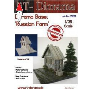 , , , RT-DIORAMA 1/35 DIORAMA-BASE: RUSSIAN FARM (STANDARD)