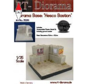 , , , RT-DIORAMA 1/35 DIORAMA-BASE: HESCO BASTION (STANDARD)