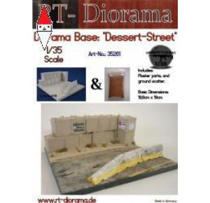 , , , RT-DIORAMA 1/35 DIORAMA-BASE:  DESERT STREET  (STANDARD)