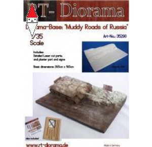 , , , RT-DIORAMA 1/35 DIORAMA-BASE:  MUDDY ROADS OF RUSSIA  (STANDARD)