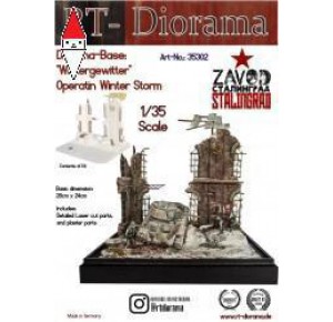 , , , RT-DIORAMA 1/35 DIORAMA-BASE:  WINTERGEWITTER  OPERATION WINTER STORM (STANDARD)