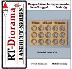 , , , RT-DIORAMA 1/35 FLANGES 6MM (INDUSTRIAL ACCESSORIES)