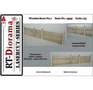 , , , RT-DIORAMA 1/35 WOODEN FENCE NO.2