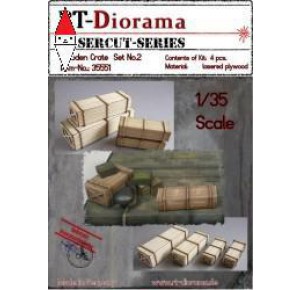 , , , RT-DIORAMA 1/35 WOODEN CRATES SET (4 PCS.) NO.2