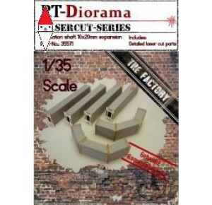 , , , RT-DIORAMA 1/35 VENTILATION SHAFT 10X20MM EXPANSION