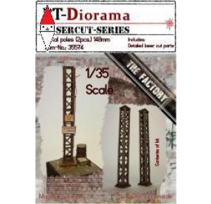 , , , RT-DIORAMA 1/35 METAL POLES (2 PCS.) 148MM