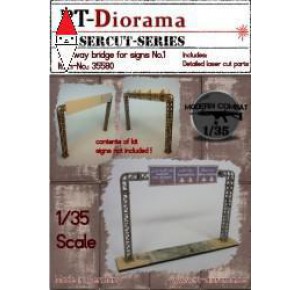, , , RT-DIORAMA 1/35 HIGHWAY BRIDGE FOR SIGNS NO.1