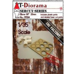 , , , RT-DIORAMA 1/35 PIPE ELBOW 90  20MM