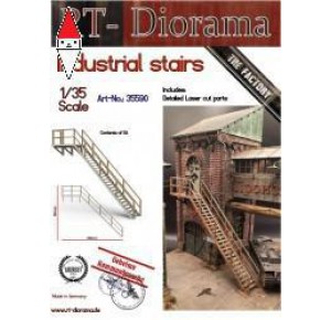 , , , RT-DIORAMA 1/35 INDUSTRIAL STAIRS