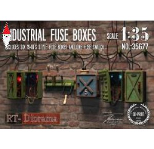 , , , RT-DIORAMA 1/35 INDUSTRIAL FUSE BOXES