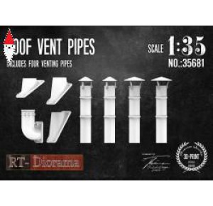 , , , RT-DIORAMA 1/35 ROOF VENT PIPES