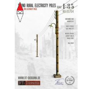 , , , RT-DIORAMA 1/35 WOODEN ELECTRICITY POLES