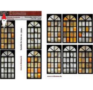 , , , RT-DIORAMA 1/35 PRINTED ACCESORIES: FACTORY GLASS WINDOWS NR.10