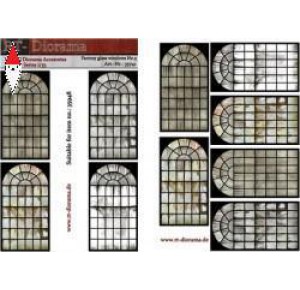 , , , RT-DIORAMA 1/35 PRINTED ACCESORIES: FACTORY GLASS WINDOWS NR.5