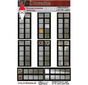 , , , RT-DIORAMA PRINTED ACCESORIES: GLASS WINDOWS FOR 35018