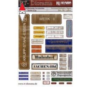 , , , RT-DIORAMA 1/35 PRINTED ACCESORIES: SIGNS INDUSTRY (GERMANY)