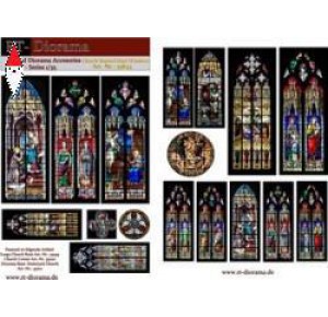 , , , RT-DIORAMA 1/35 PRINTED ACCESORIES: CHURCH STAINED GLASS WINDOWS