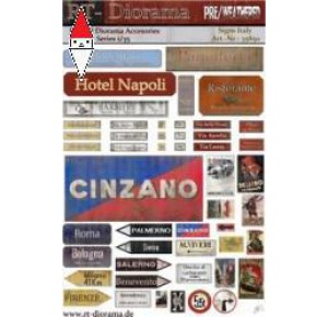 , , , RT-DIORAMA 1/35 PRINTED ACCESORIES: SIGNS ITALY