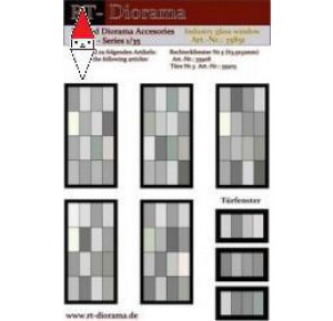 , , , RT-DIORAMA 1/35 PRINTED ACCESORIES: INDUSTRY GLASS WINDOWS