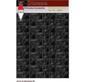 , , , RT-DIORAMA 1/35 PRINTED ACCESORIES: MARBLE BLACK FLOOR TILES NR.2