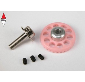 , , , SCALEAUTO NYLON CROWN GEAR 32TH. M50 WITH 2XM2 SCREWS FOR 3MM. AXLE -PINK-