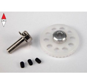 , , , SCALEAUTO NYLON CROWN GEAR 37TH. M50 WITH 2XM2 SCREWS FOR 3MM. AXLE -GREY-