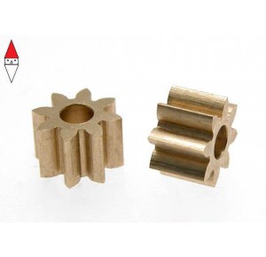 , , , SCALEAUTO BRASS PINION 8 TOOTH M50 FOR 2MM. MOTOR AXLE. DIAM. 5.4MM