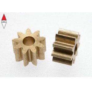 , , , SCALEAUTO BRASS PINION 9 TOOTH M50 FOR 2MM. MOTOR AXLE. DIAM. 5.8MM