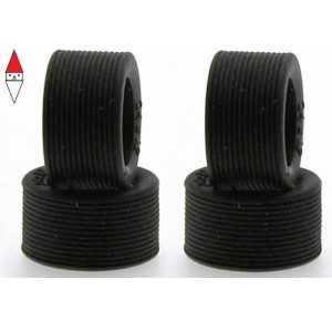 , , , SCALEAUTO RT RACING RUBBER TYRES FOR PROFILE HUBS. WITH STRIPES DESIGN