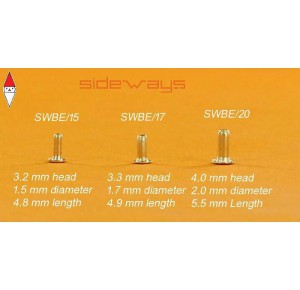 , , , SIDEWAYS BRASS EYELET X10 - HEAD 3.2 MM - 1.5 MM DIAMETER
