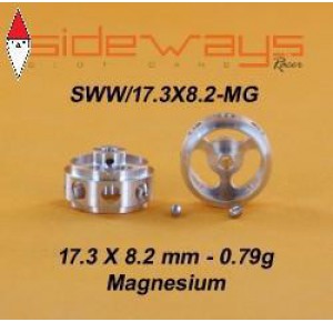 , , , SIDEWAYS LIGHTENED MAGNESIUM WHEEL 17,3X8.2MM 0.79G - 2.38MM AXLE