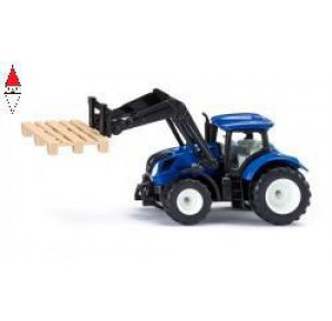 , , , SIKU NEW HOLLAND WITH PALLET FORK AND PALLET