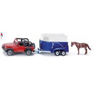 , , , SIKU JEEP WITH HORSE TRAILER