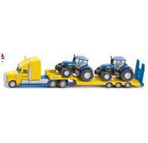 , , , SIKU 1/87 TRUCK WITH NEW HOLLAND TRACTORS