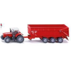 , , , SIKU 1/87 MASSEY FERGUSON WITH TRAILER