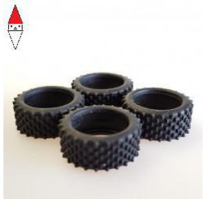 , , , SLOT RACING COMPANY 4X ULTRAGRIP GRATED TYRES TREAR 8