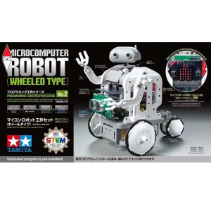 , , , TAMIYA MICROCOMPUTER ROBOT CON RUOTE