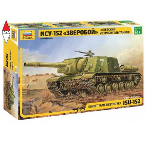 , , , ZVEZDA 1/35 ISU-152 SOVIET TANK DESTROYER