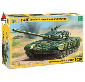 , , , ZVEZDA 1/35 T-72B RUSSIAN MAIN BATTLE TANK WITH ERA