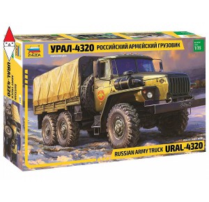 , , , ZVEZDA 1/35 URAL-4320 RUSSIAN ARMY TRUCK